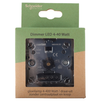 Merten inbouw dimmer led/gloei/halogeen 4-400 watt