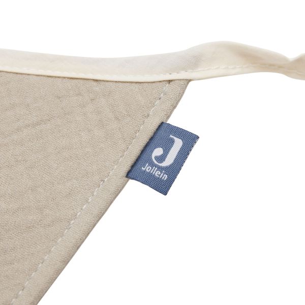 Jollein Vlaggenlijn Jeans Blue/Olive green 200 x 17 cm