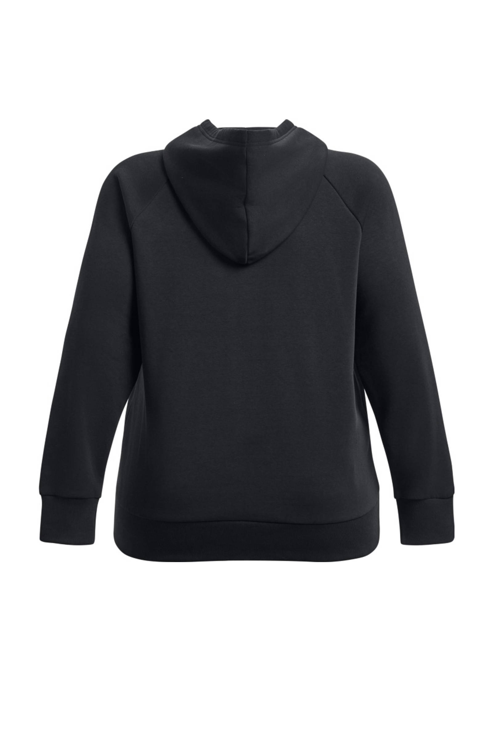 Under Armour Plus Size sporthoodie Rival Fleece zwart/wit