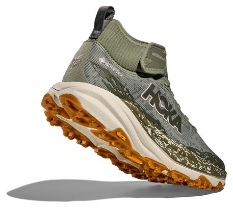 Chaussures Trail Hoka Speedgoat 6 Mid GTX Kaki Homme