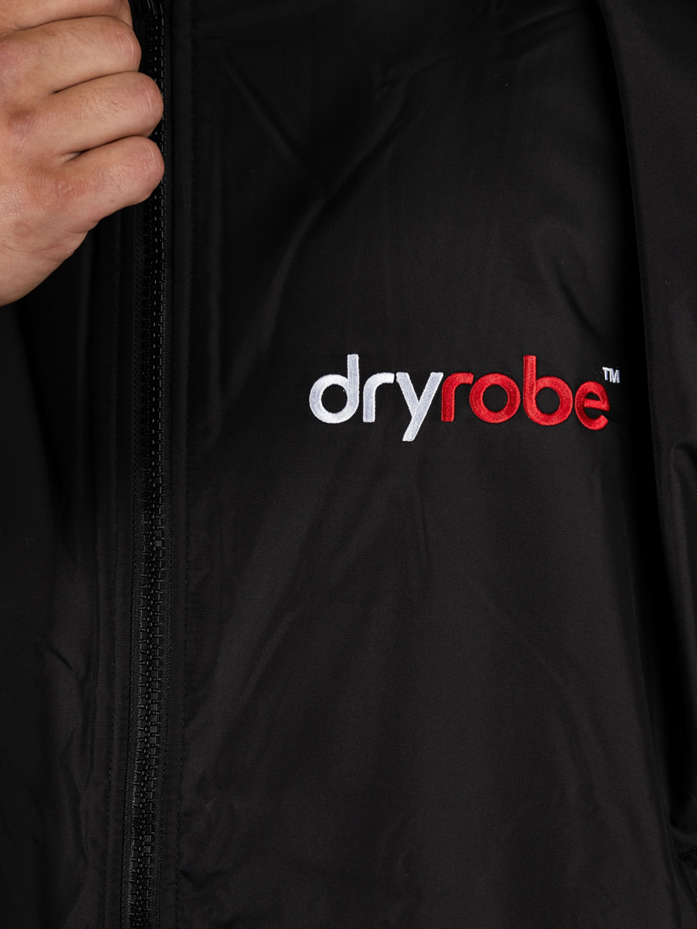Dryrobe Advance Large Long Sleeve Surf Poncho black grey