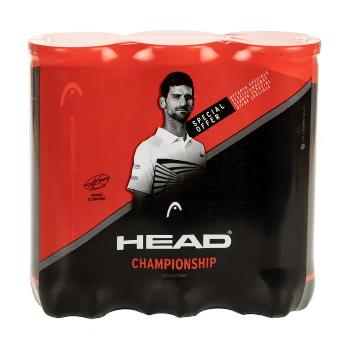 Head Championship Novak Djokovic Tennisballen (3x 3-can)