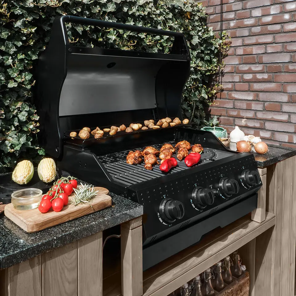 Patton Opus Inbouw Gasbarbecue - 3 Branders   Searbrander