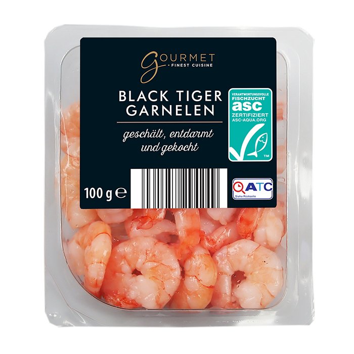 GOURMET FINEST CUISINE Premium Garnelen 100 g, Black Tiger Garnelen