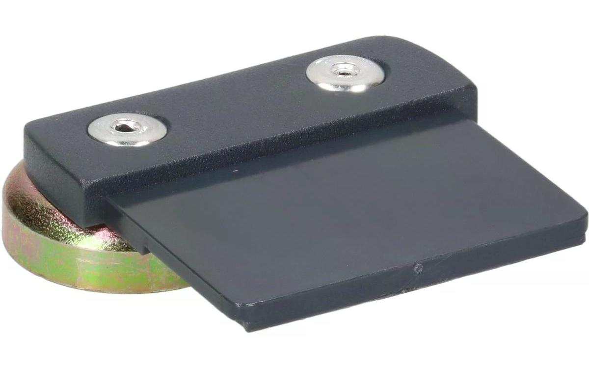 Halterung mit Magnet, flach, CUBO, Anthrazit 2 StückBefestigungsset mit Magnetbefestigung