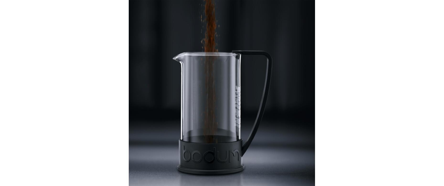 Kaffeebereiter Brazil Schwarz, 1 lFrench-Press-Kaffeebereiter 8 Tassen