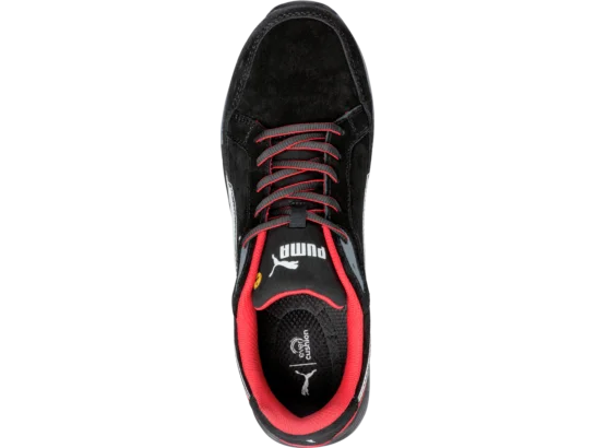 Baskets de sécurité S3 ESD HRO SRC Puma Airtwist noires et rouges