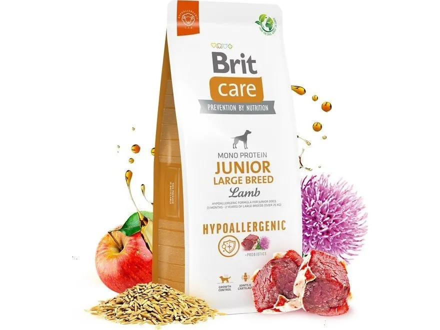 Brit Care Dog Hypoallergenic Junior Large Breed, Lamb, 12 kg