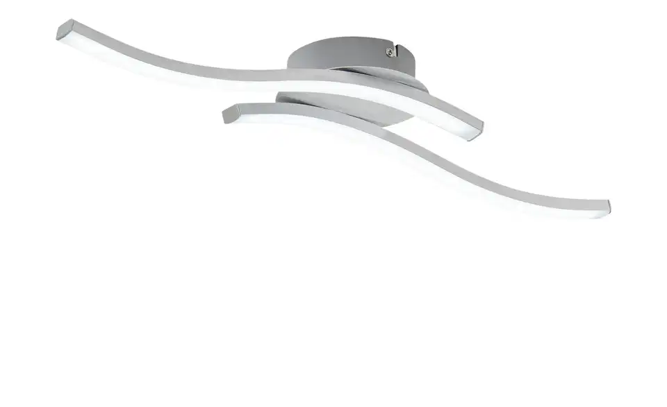 KHG LED-Deckenleuchte, 2-flammig, alufarben