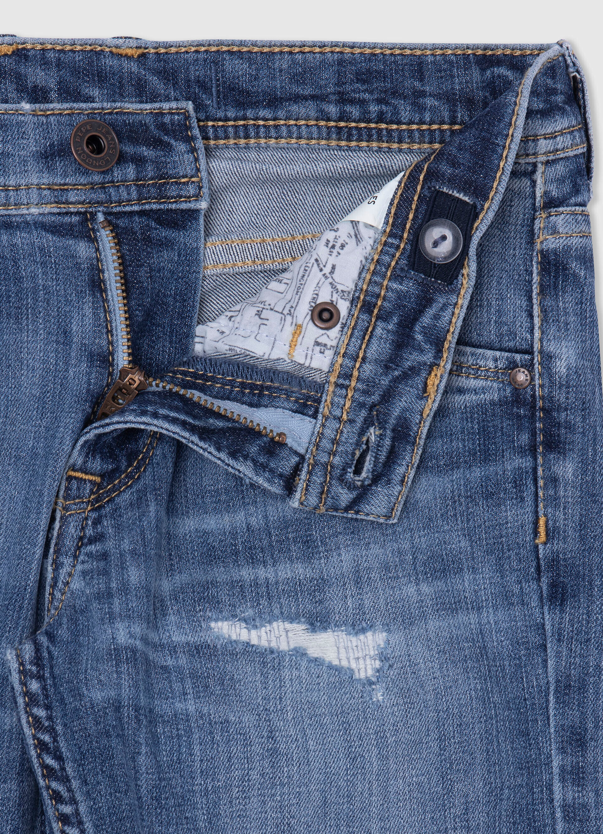 BERMUDA DENIM FIT SLIM - denim