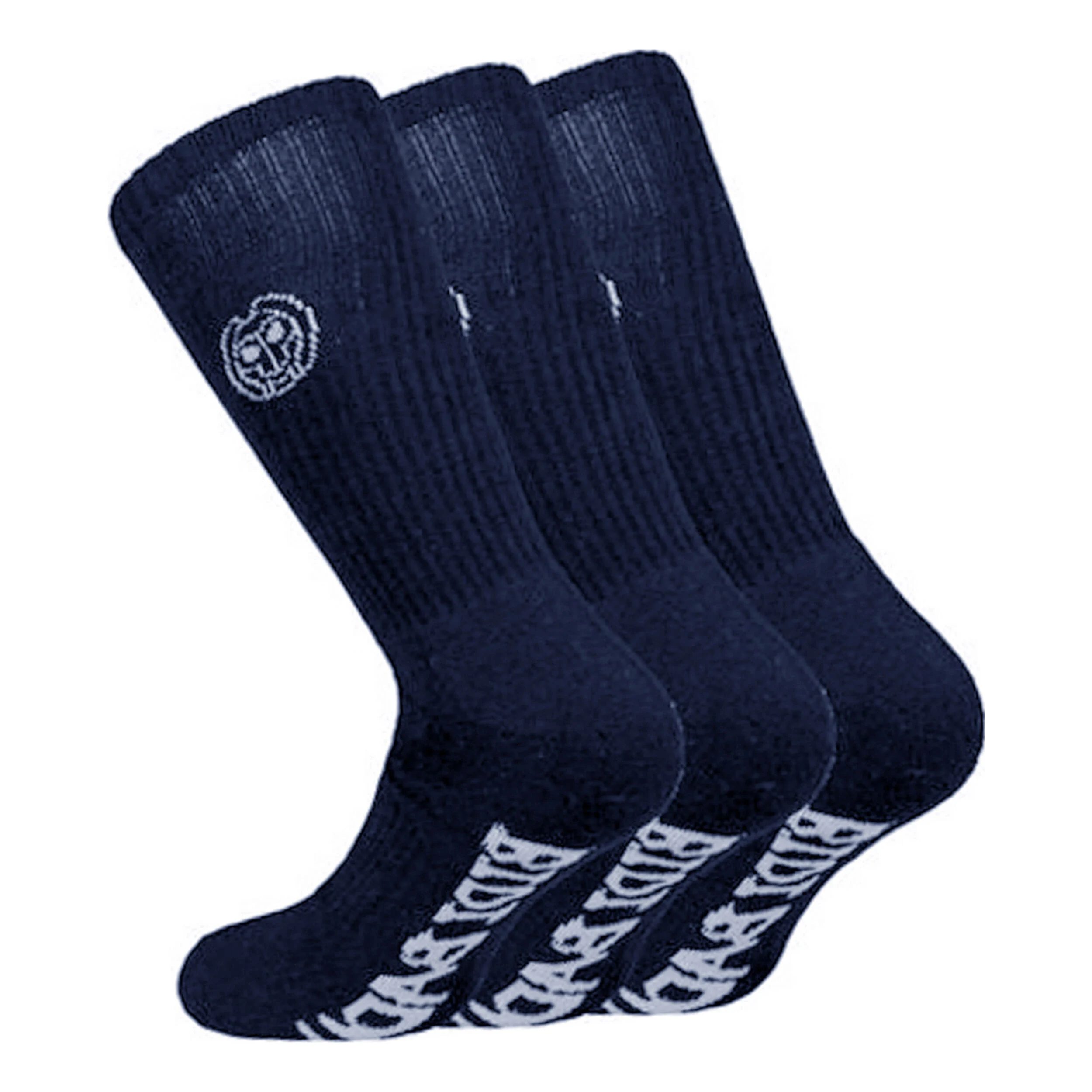 BIDI BADU Don Carlito Crew Move Chaussettes De Tennis Pack De 3 - Bleu Foncé , Blanc