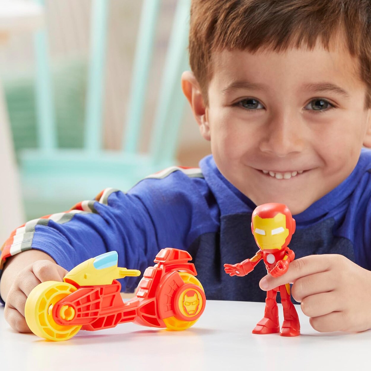 Hasbro Iron Man Action-Figur & Motorrad Mehrfarbig Spielfigur