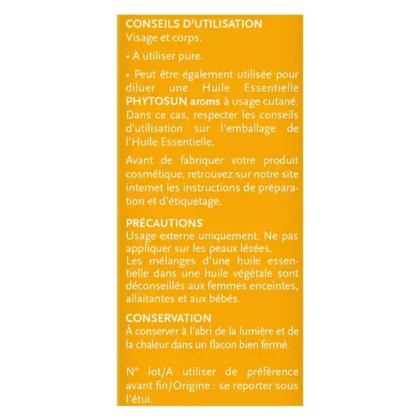 Phytosun Arôms Huile Amande Douce Bio 50ml