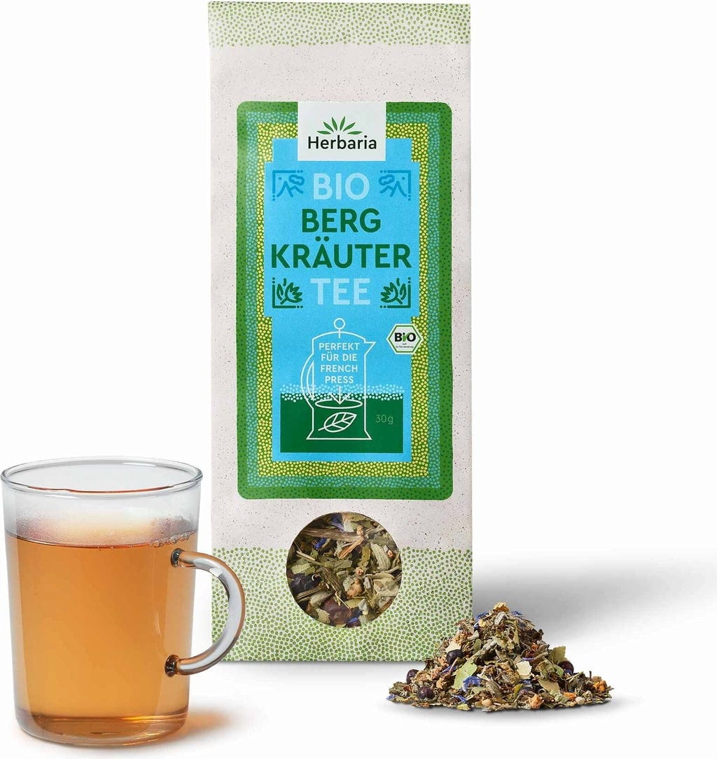 Herbaria  Bio French Press Tee Bergkräuter, 30 g
