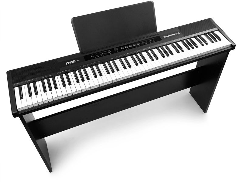 MAX Keyboard RhapsodyDP88P 88-Tasten-Keyboard/Digitalpiano in voller Grösse mit Möbelständer