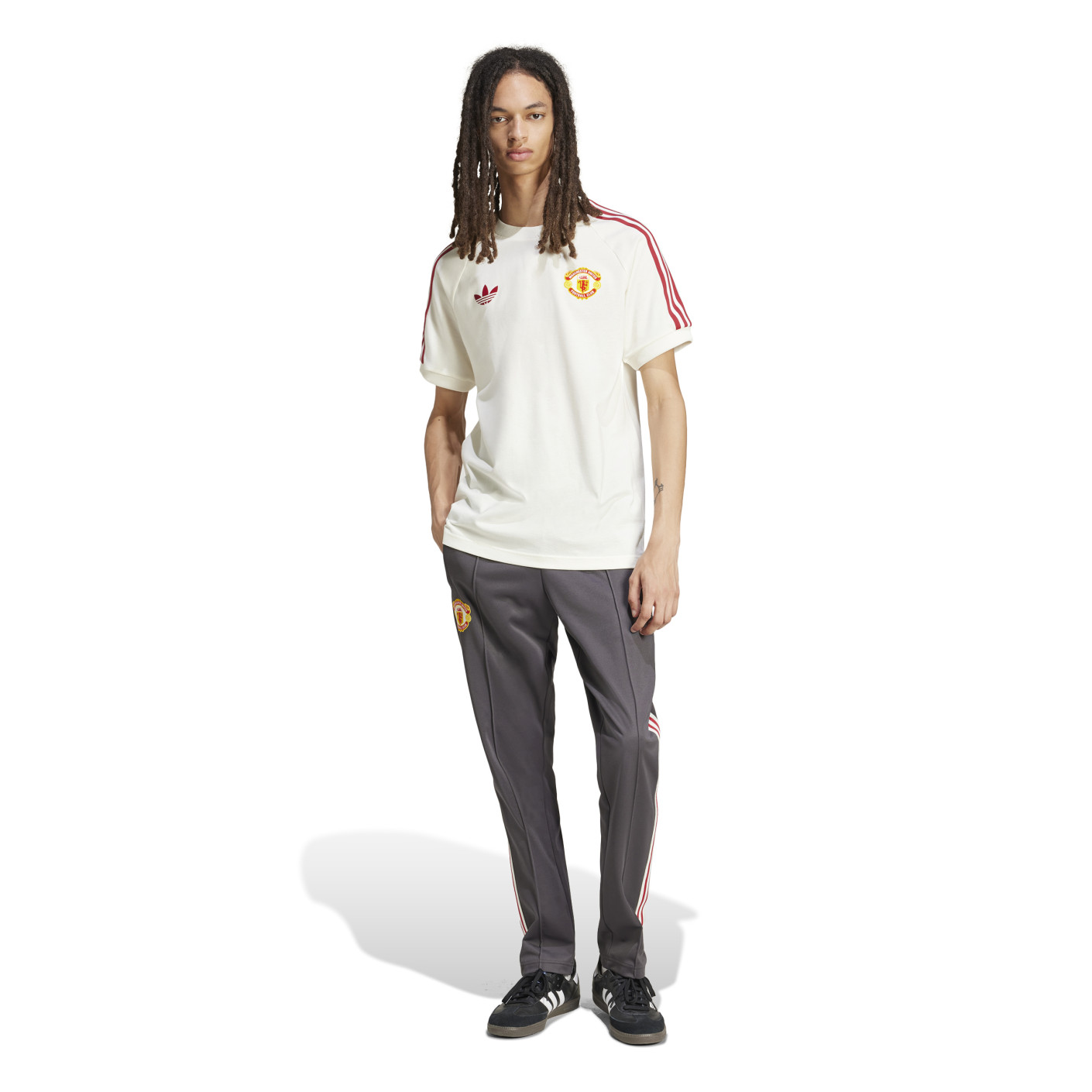 Adidas Manchester United Culturewear T-Shirt 2024-2025 Wit Rood
