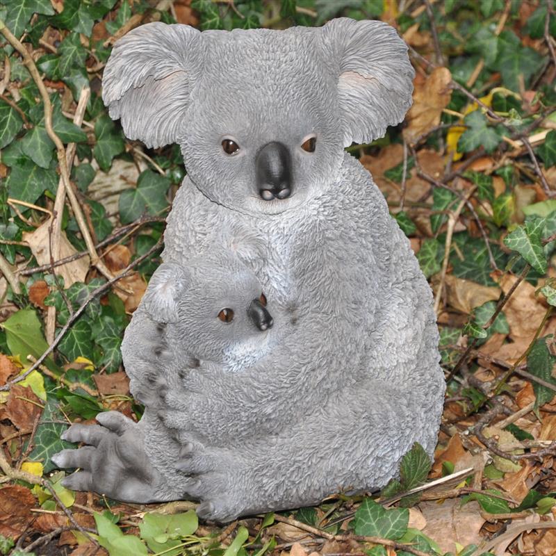 Dazikemo Gartenfigur Mutter & Baby Koalabär