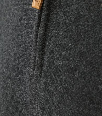 William Lockie Half Zip Pullover Lamswol Charcoal Melange 7096DZ-2 Charcoal kopen
