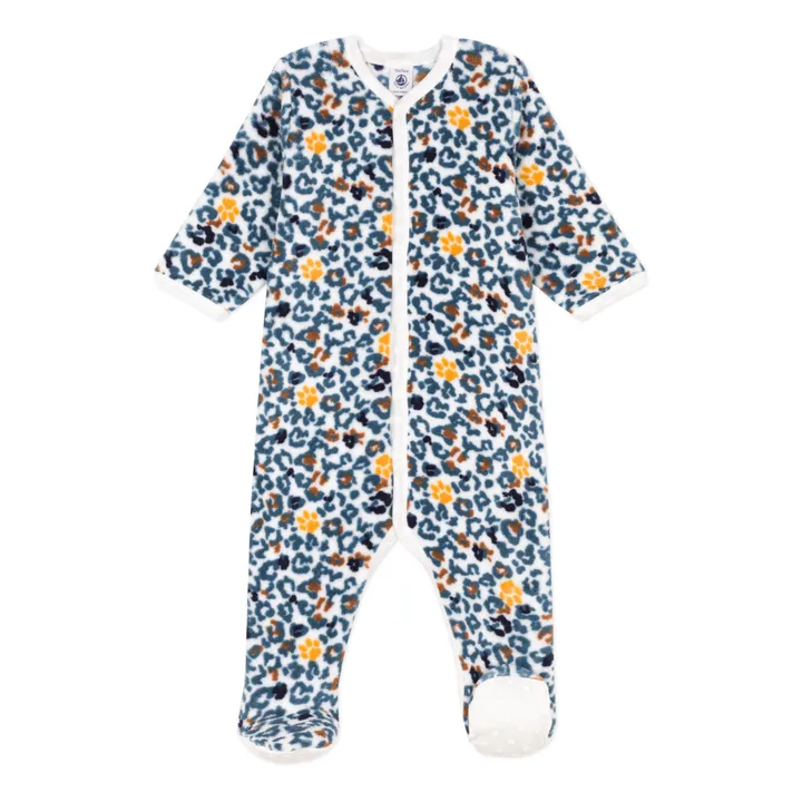 Petit Bateau Surpyjama en Polaire Imprimé | Ecru