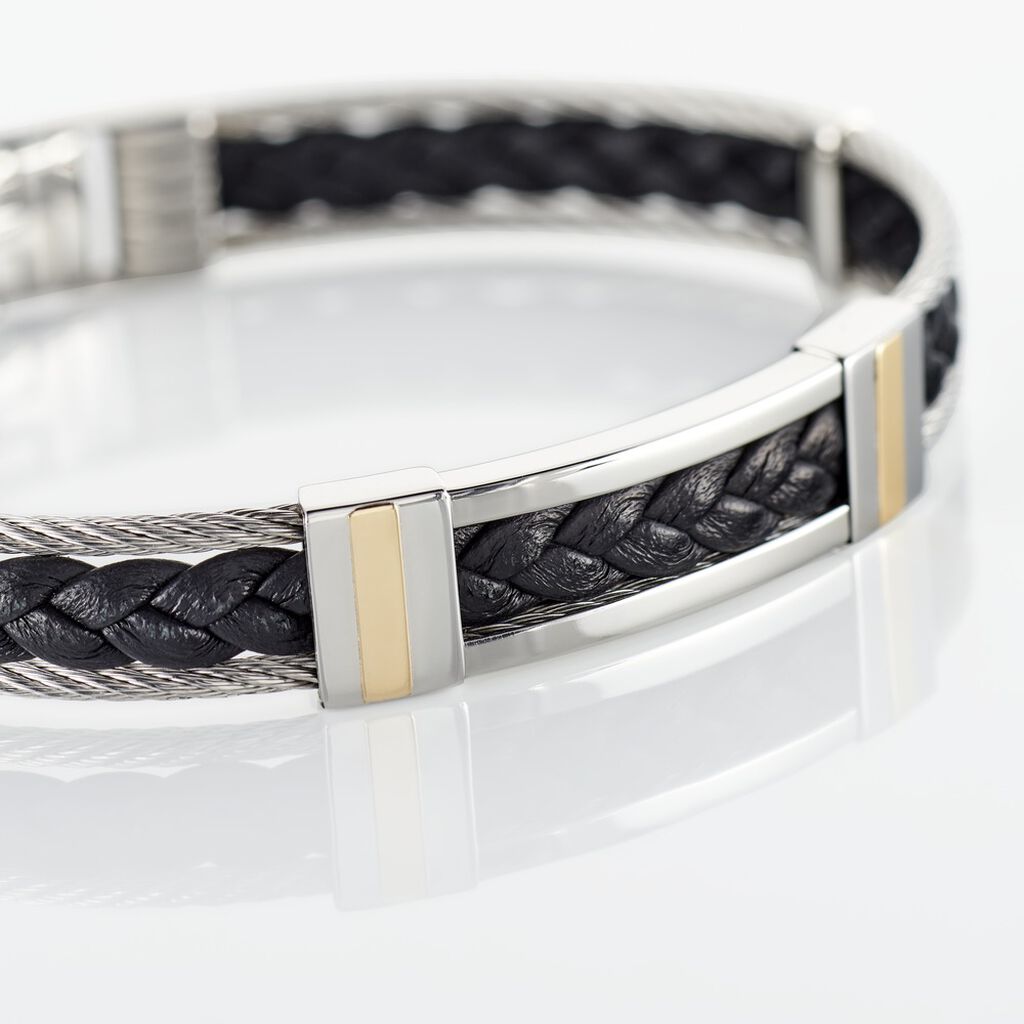 Bracelet Aichatou Or Acier Blanc