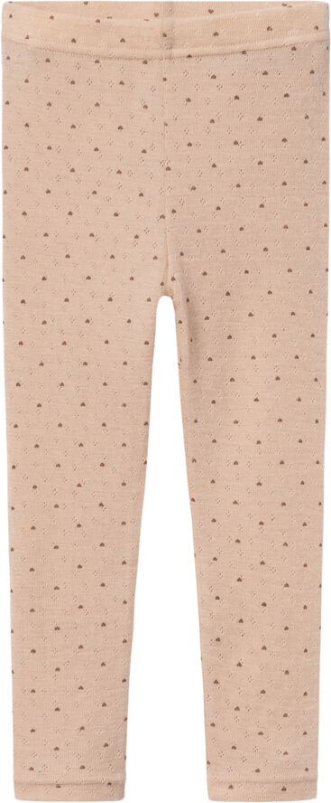 Lil' Atelier NMFNAVA WOOL LEGGINGS LIL Rugby tan
