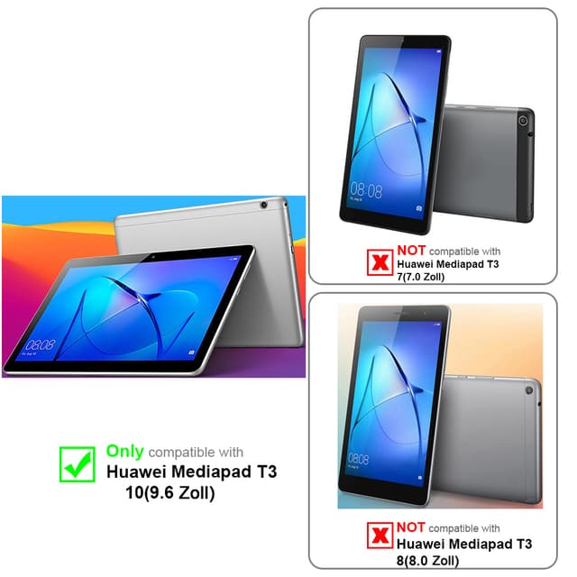 Huawei MediaPad T3 10 (9.6 tomme) 3x Skærmbeskytter