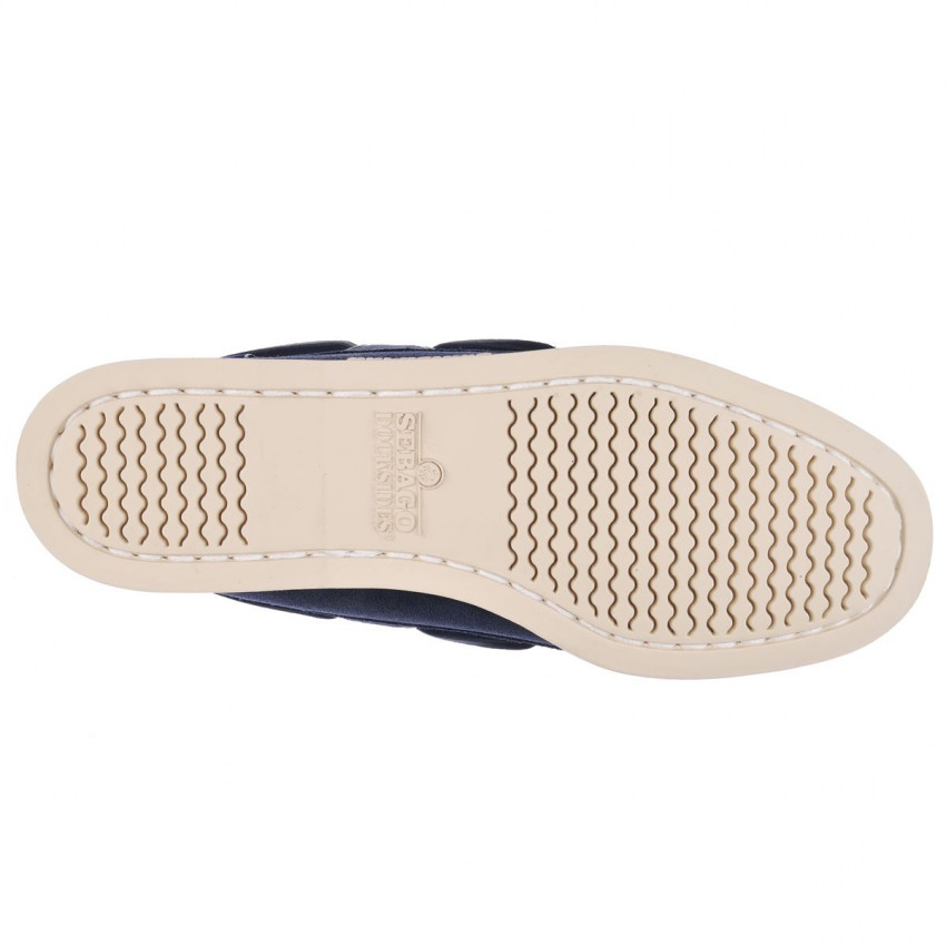 DOCKSIDES PORTLAND FLESH OUT Blue Navy-Chaussures bateau pour femme en cuir suede