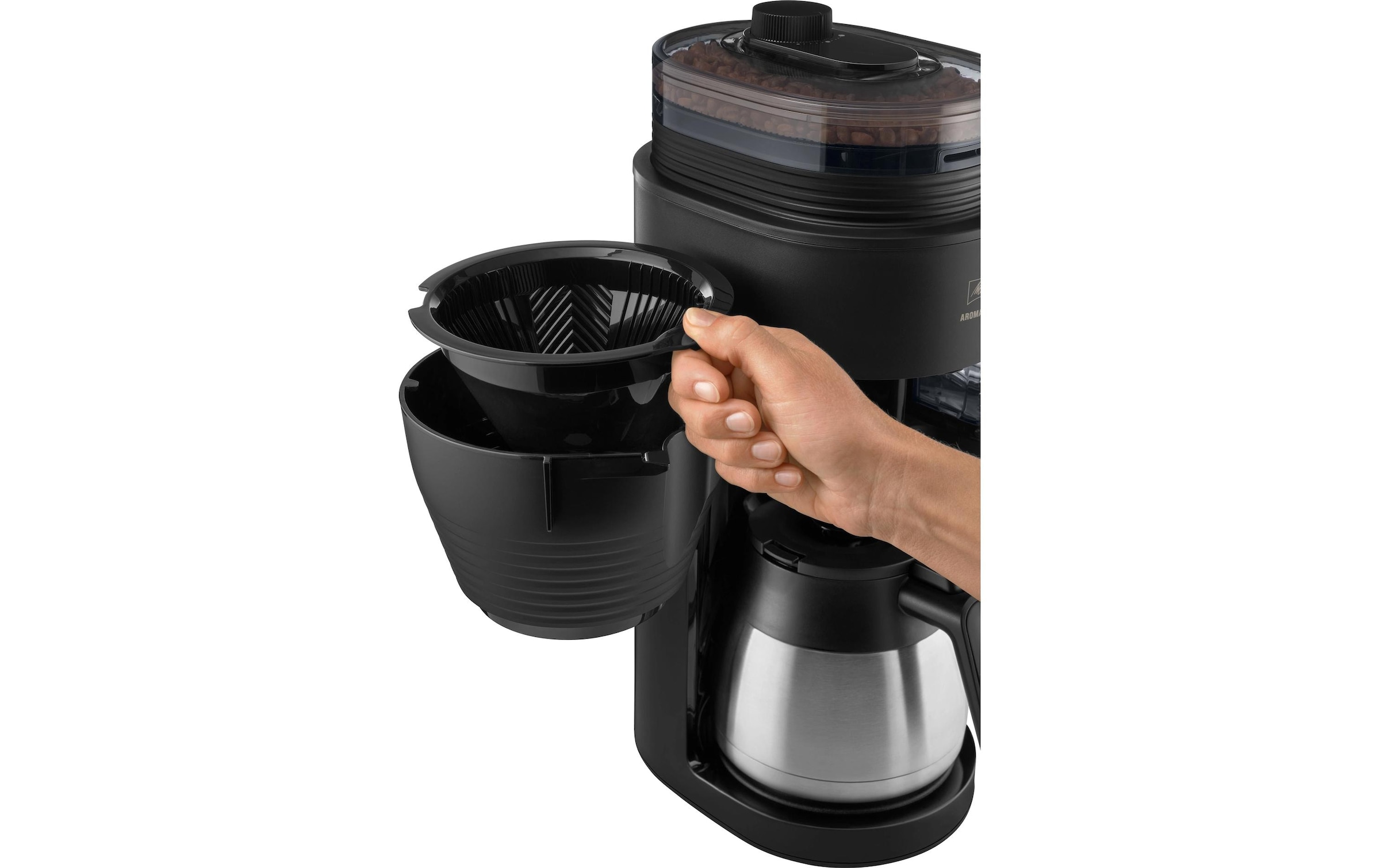 Melitta Filterkaffeemaschine »AromaFresh Therm Pro X Schwarz« 1x4