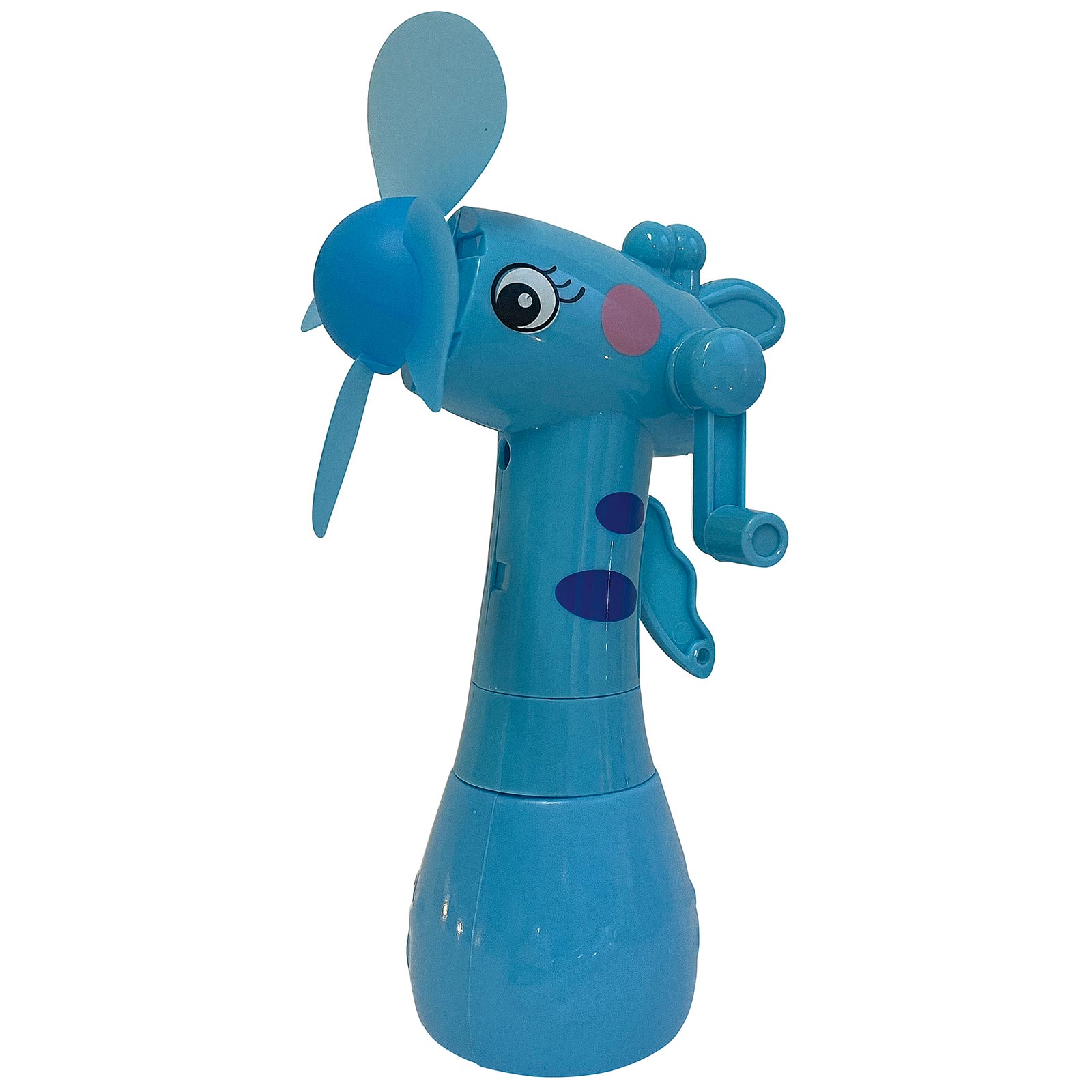 Handventilator - blau - mit Kurbel