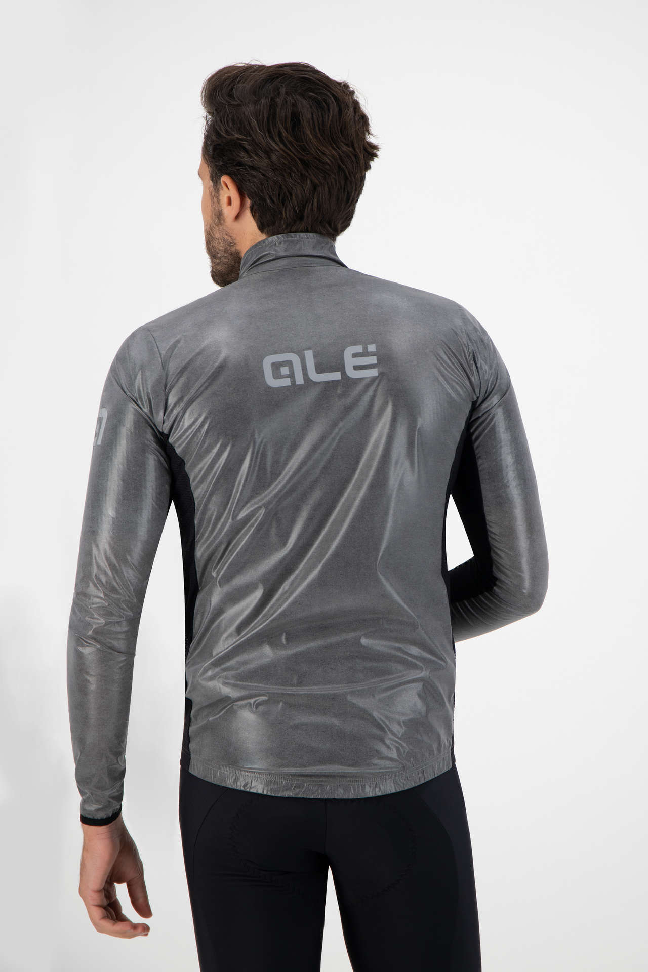 Ale Klimatik Guscio Reflective Fietsjack Grijs/Zwart Heren