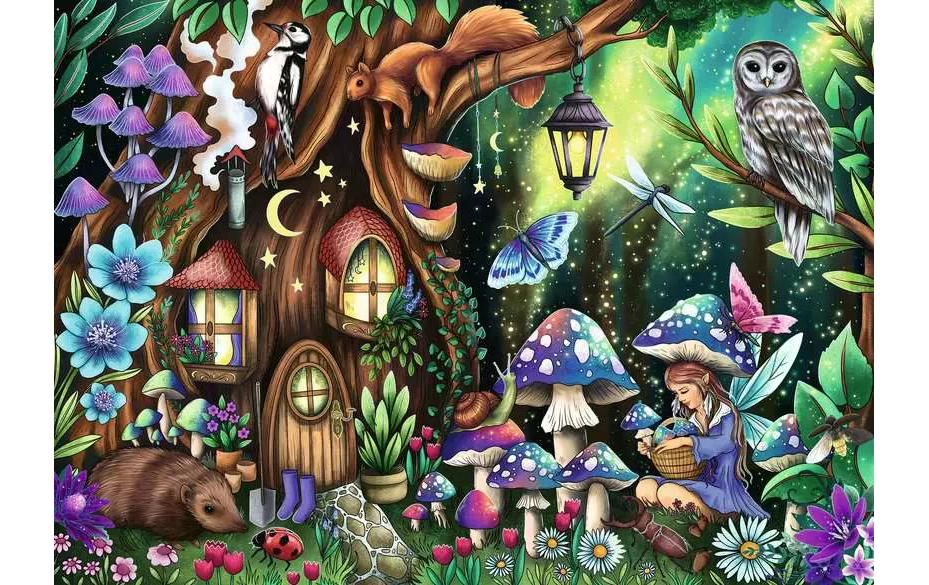 Puzzle Im Feenland 1000 TeileKinderpuzzle mit Premium-Qualität