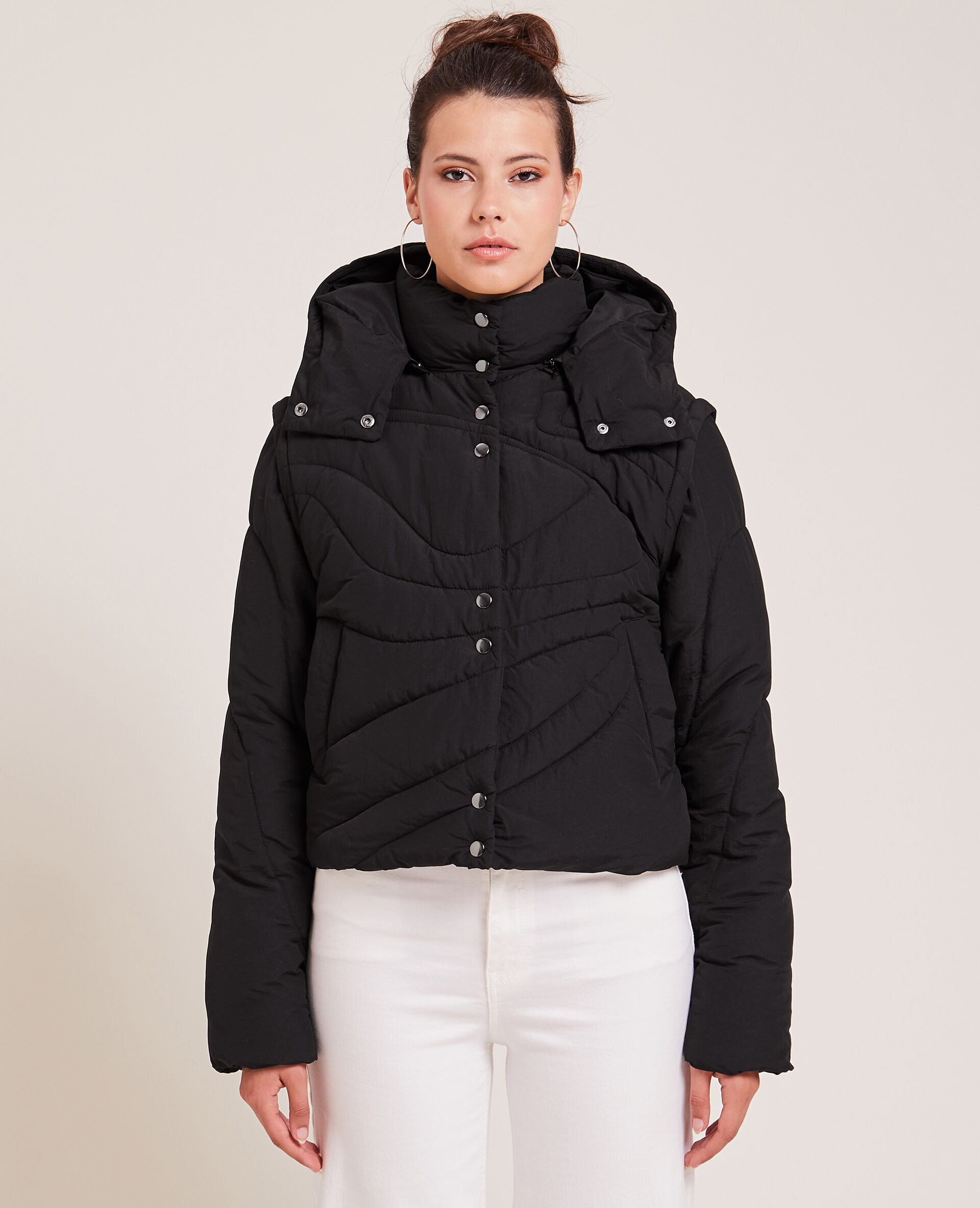Doudoune matelassage wavy - Noir