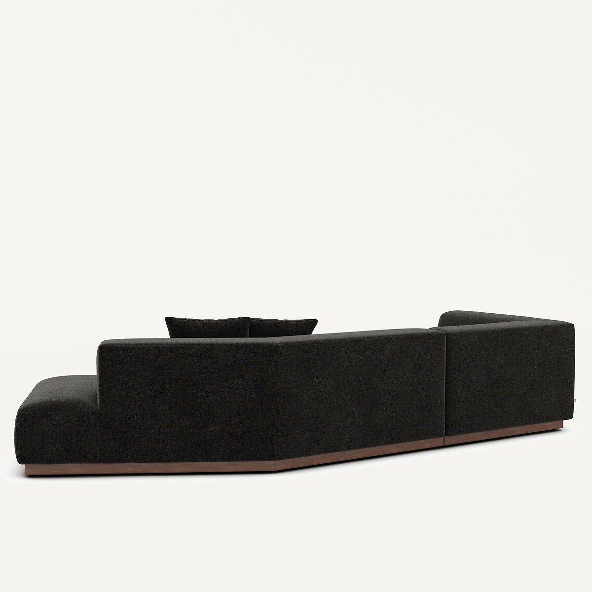 AM.PM<br>Sofá de canto aberto em veludo chenille, Jacopo