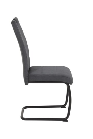 Stuhl NEREA Webstoff Cord anthrazit/Schwinggestell schwarz