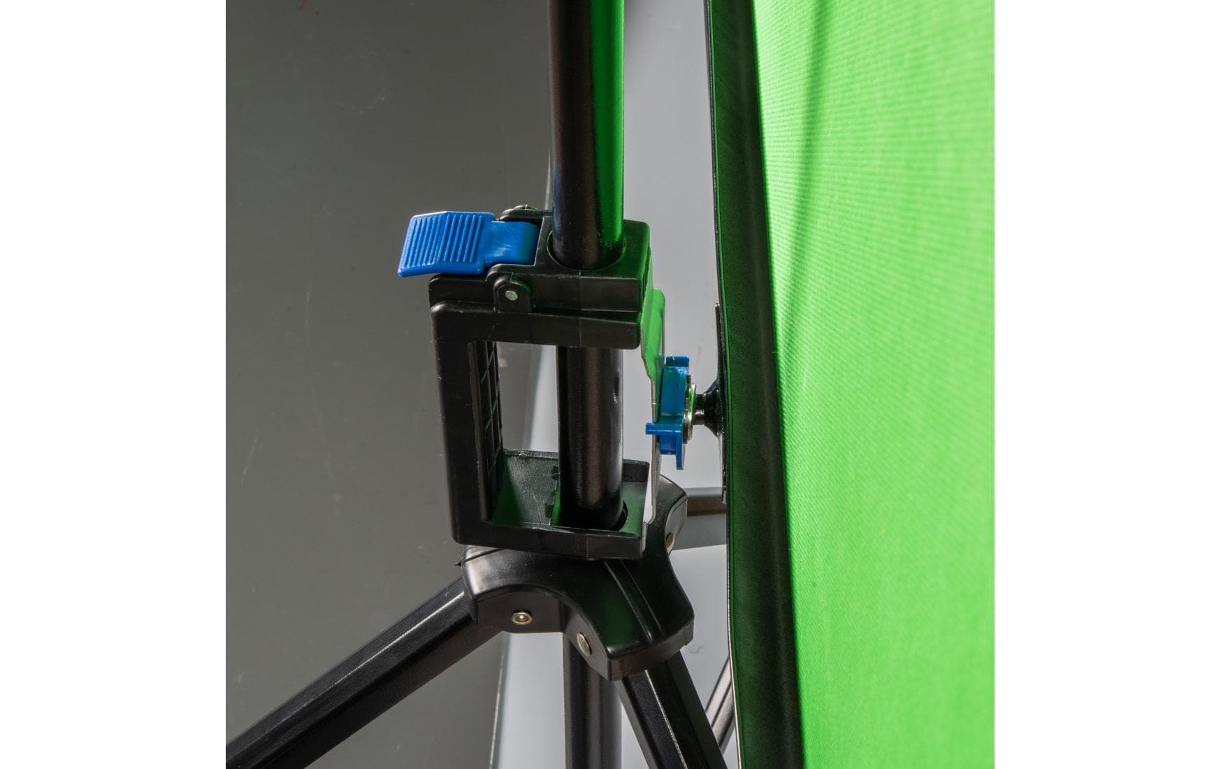 Hintergrundsystem 2-in-1 180 x 180 cm<br>Green-Screen-Hintergrund mit mitgeliefertem Stativ