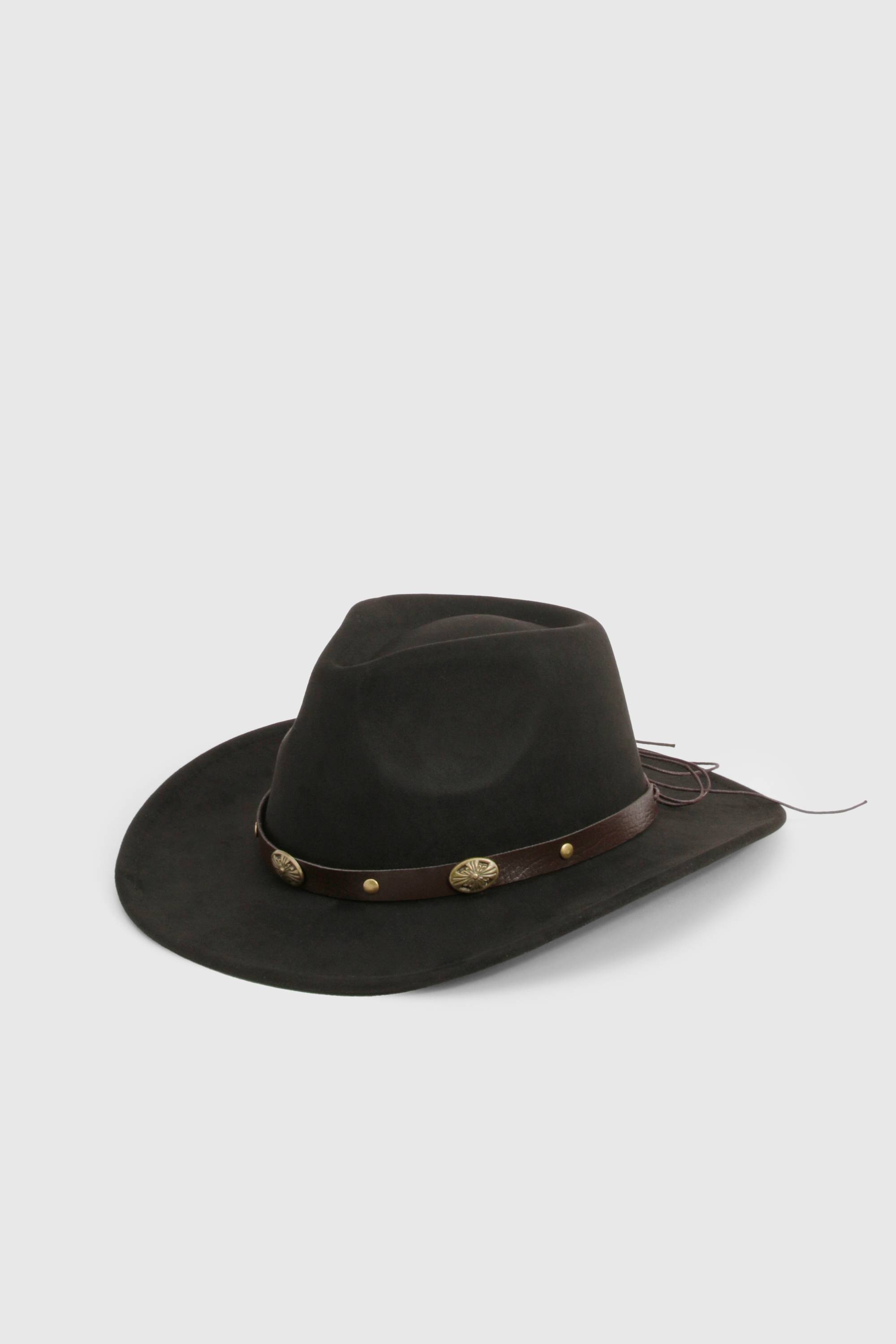 boohoo Western Trim Cowboy Hat