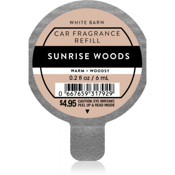 Bath & Body Works Sunrise Woods Ambientador Auto Recarga 6 ml