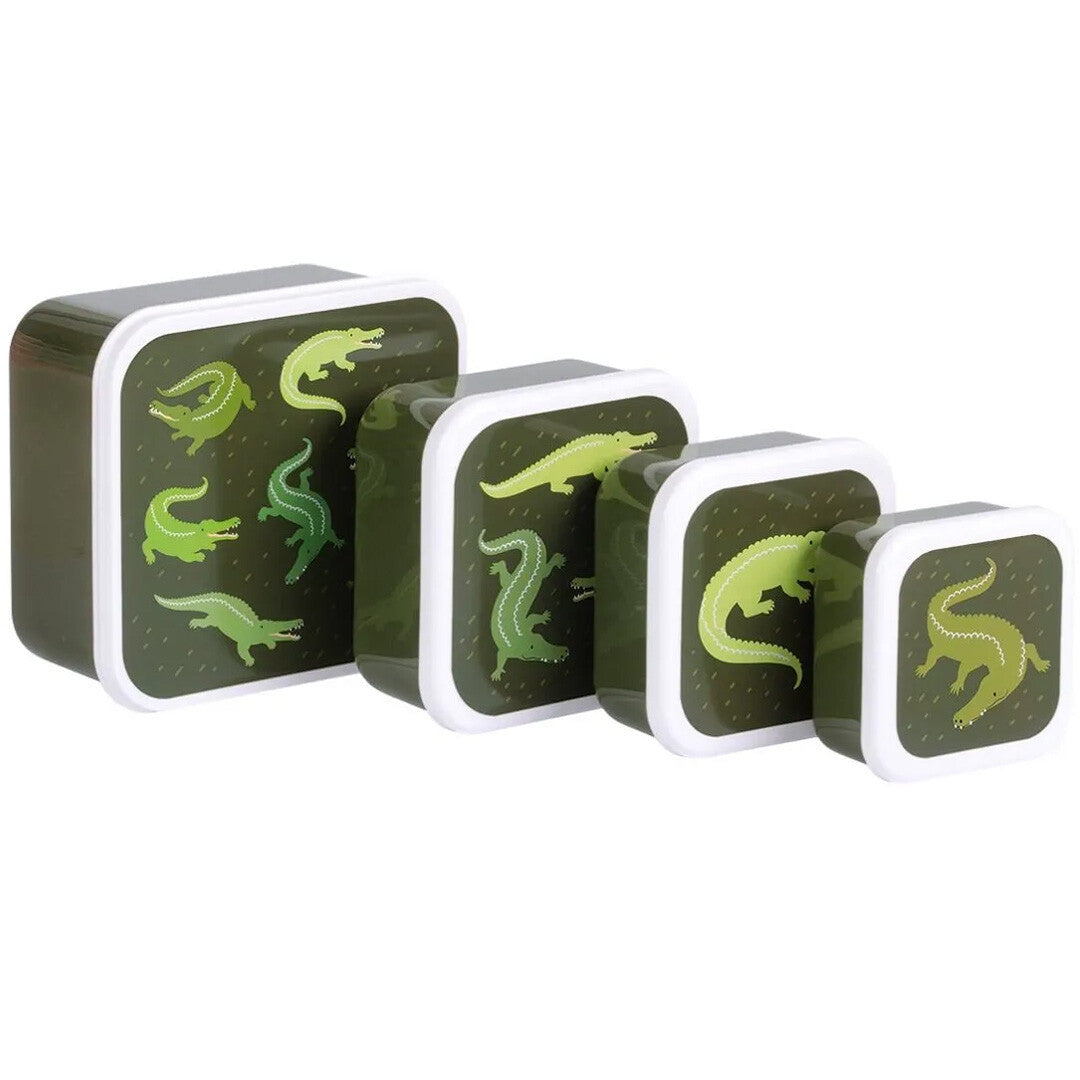 A little lovely company lunchbox set - krokodillen