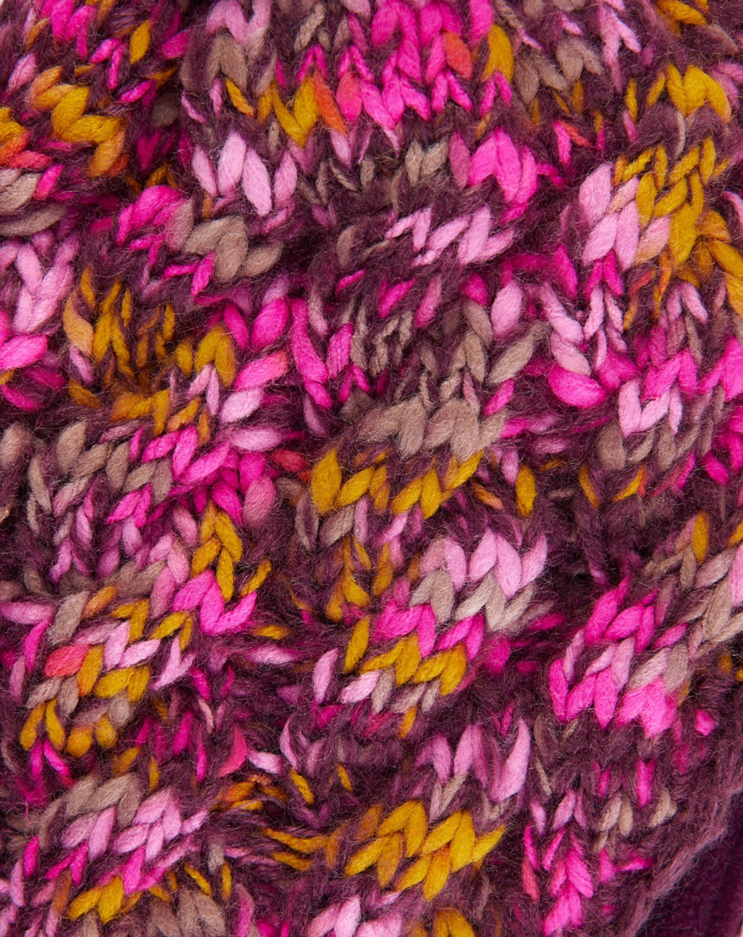Strick-Mütze WINTERMUSTER in potent purple