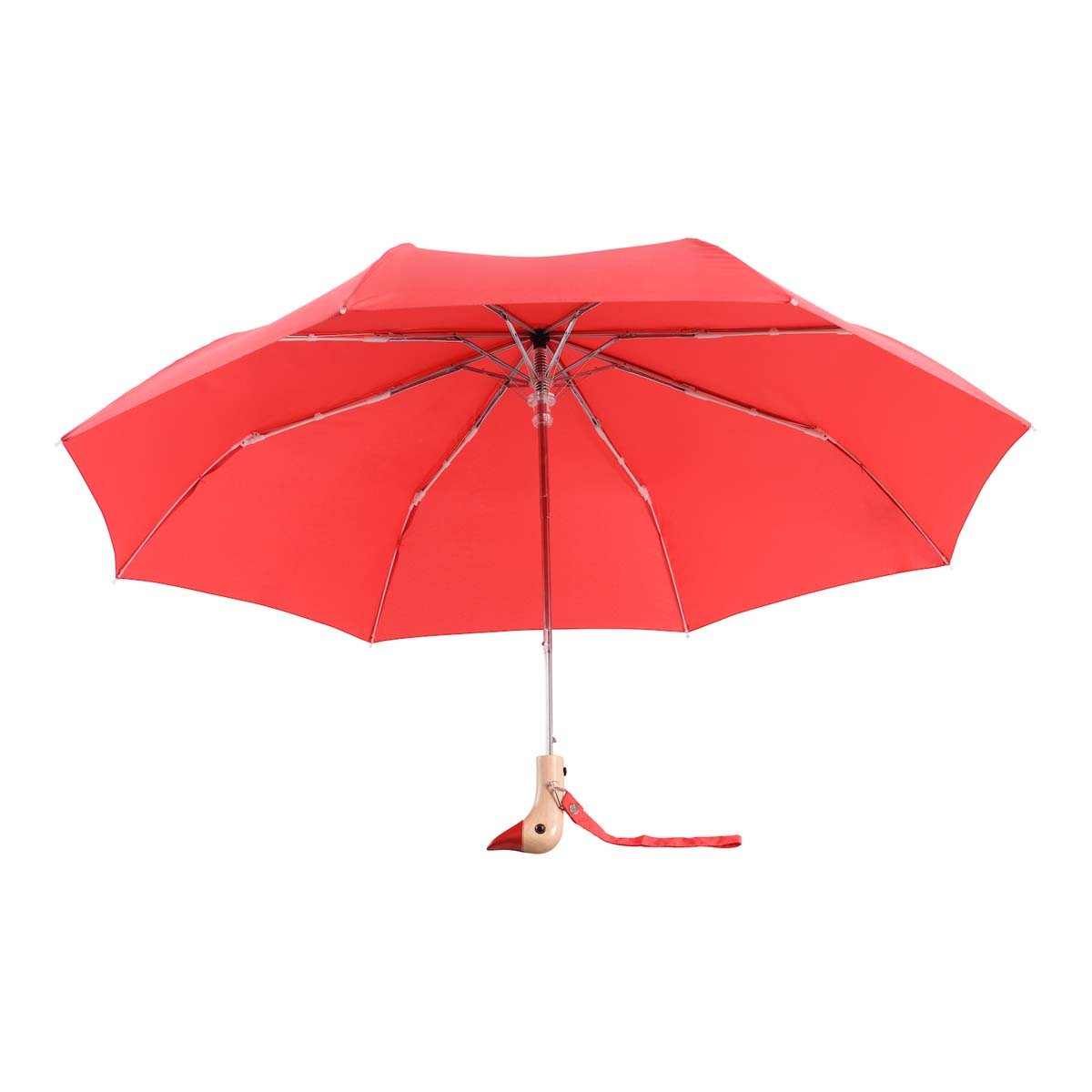 Red wooden Duckhead Umbrella