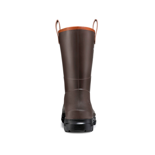 Botas de chuva Dunlop Purofort Rigpro marrom-escuras