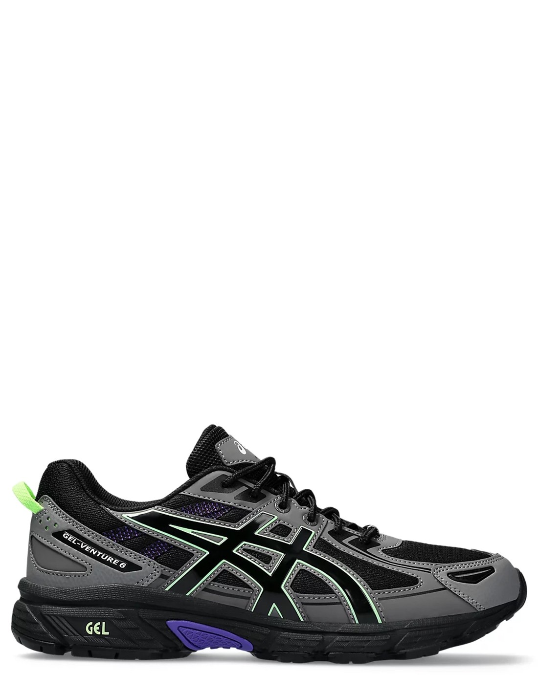 asics Sneakers Homme Gel-Venture 6 Noir/Gris/Vert