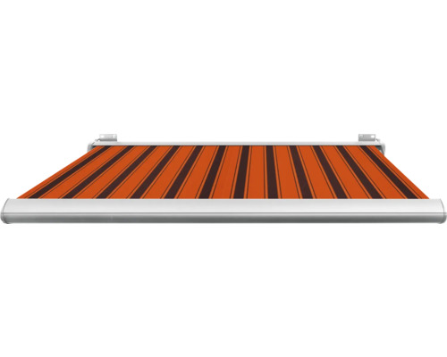 SOLUNA cassettescherm Exclusiv 2x1,5 doek design 744 frame E6EV1 zilver geëloxeerd aandrijving rechts incl. motor en wandschakelaar