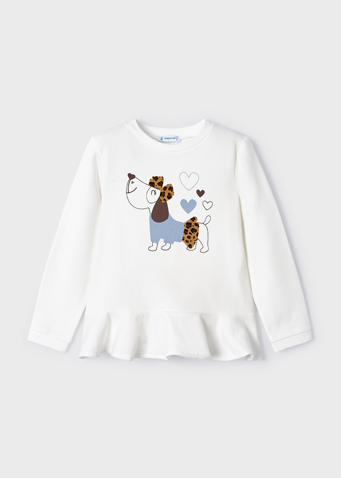 Moletom com babados Better Cotton para meninas