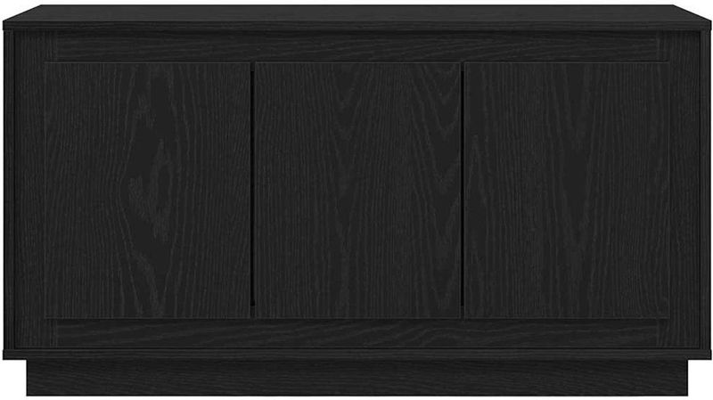 vidaXL - Dressoir - Zwart - Bewerkt Hout