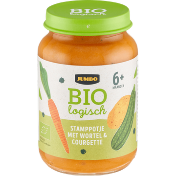 Jumbo Biologisch Stamppotje met Wortel & Courgette 6+ Maanden 190 g