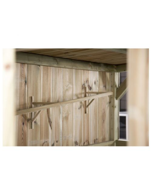 Voldux Volière R4 Deurtje Links Bouwpakket - Vogelverblijven - 250x150x190 cm Naturel