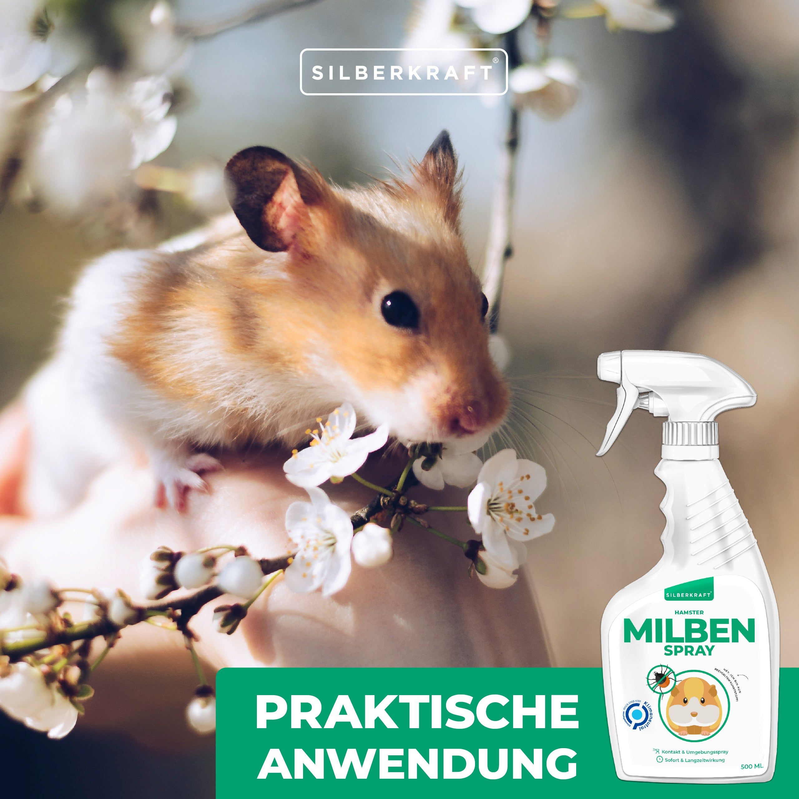 SILBERKRAFT Milbenspray Hamster