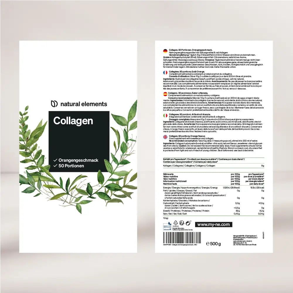 natural elements Collagen  Orange