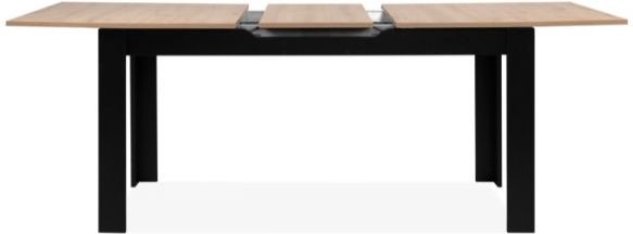 Birma - Eettafel - Artisan Eik/Zwart - Verlengbaar 160/200x80x75cm